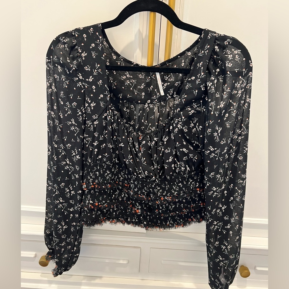 Free People Square Neck Blouse